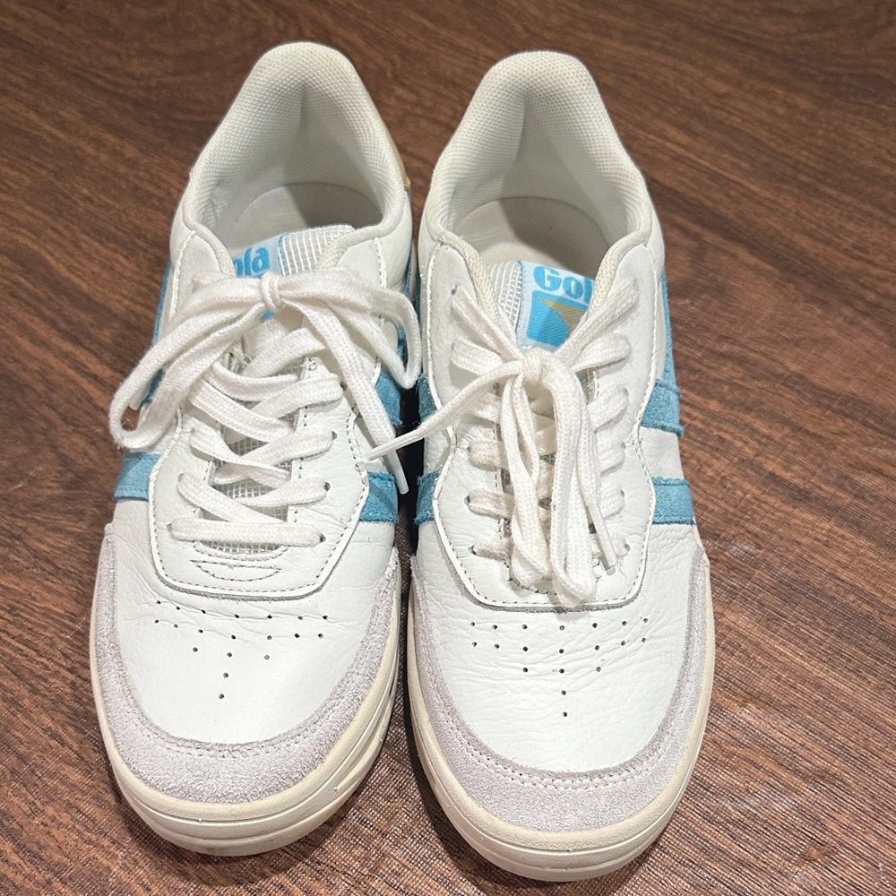 Gola Women's Topspin Sneakers Blue and White - Size 6 - Picture 7 of 10